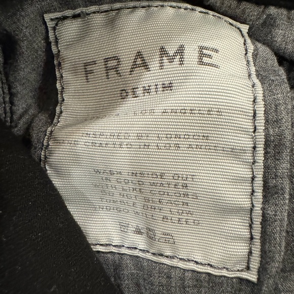 FRAME DENIM Le Skinny De Jeanne Black Ripped Destroyed Jeans Size 23 - Picture 4 of 8